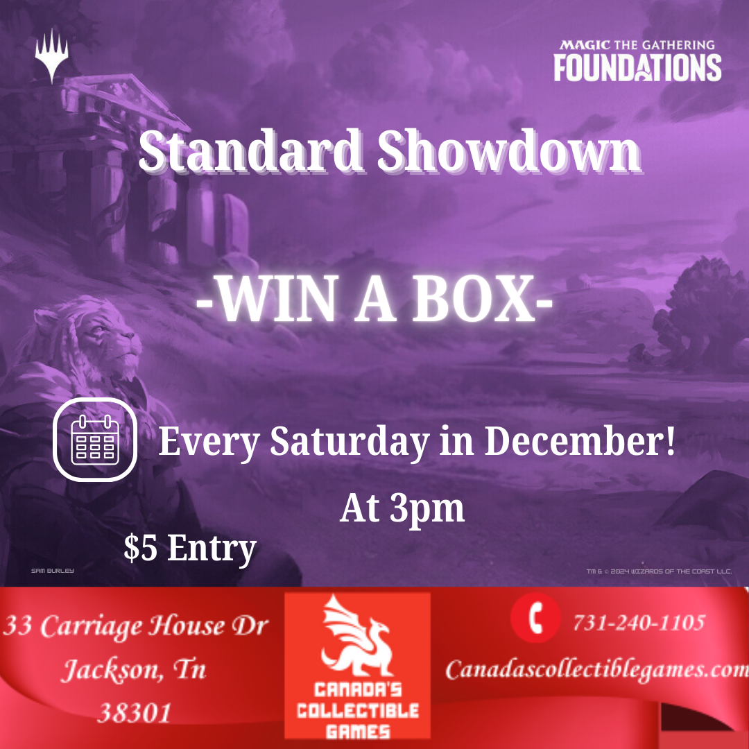 Foundations Standard Showdown. WIn-a-Box